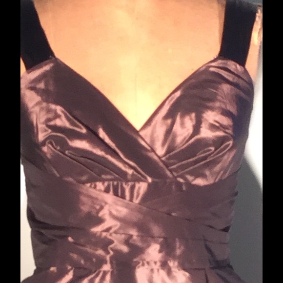 Banana Republic aubergine tafetta cocktail… - Picture 2 of 4